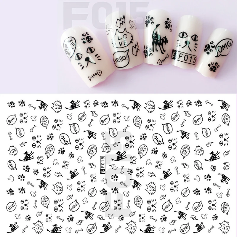 Наклейки для ногтей, F001-F023, самоклеющиеся наклейки для ногтей, Серия s F, наклейки для ногтей, Самоклеящиеся украшения, пресс для ногтей, маникюр, NBF