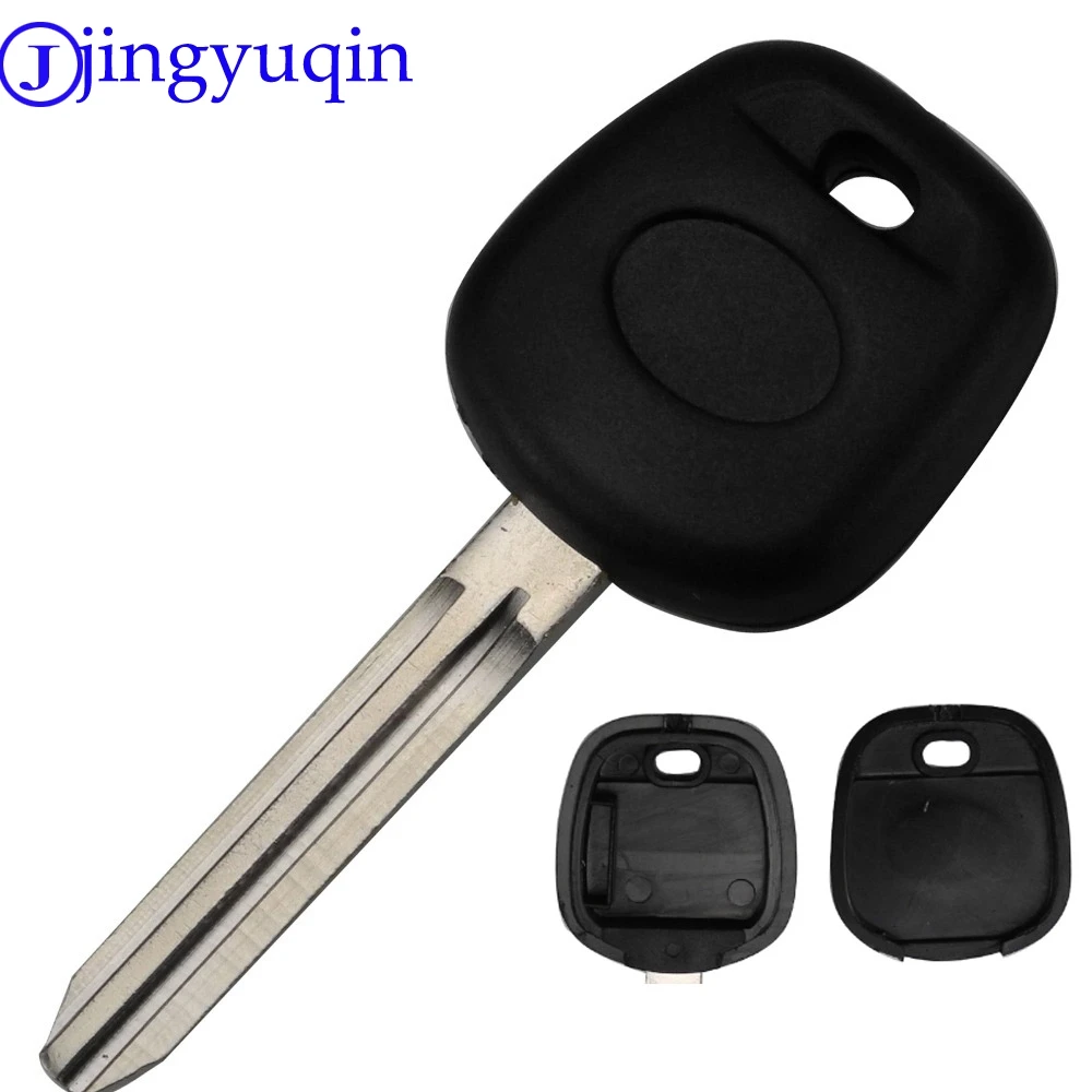 

jingyuqin New Uncut Replace Remote Transponder Ignition Car Key Shell Cover Case for Toyota Tacoma Toy43 Blade