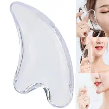 Trasparente Naturale di Cristallo Della Resina Piastra di Demolizione Sottile Viso di Disintossicazione Del Corpo Viso Massaggio Bordo Raschiando Piastra Massaggio Relax