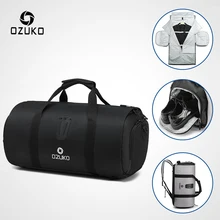 OZUKO Multifunction Large Capacity Men Travel Bag Waterproof Duffle Bag for Trip Suit Storage Hand Luggage