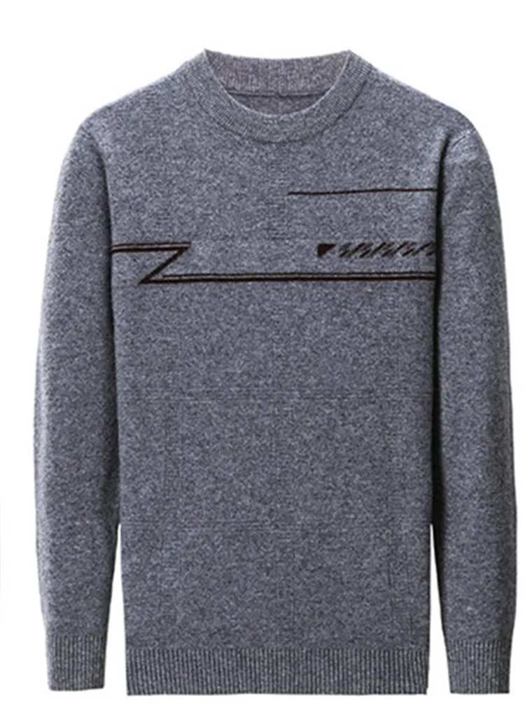 

100%cashmere o-neck knit men fashion thick H-straight pullover sweater solid color S-3XL retail wholesale