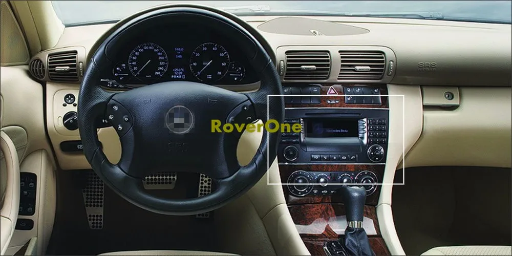 Discount RoverOne Android 7.1 Car Multimedia Player For Mercedes W203 W209 Radio Stereo GPS Navigation DVD Bluetooth 3G WIFI PhoneLink 2