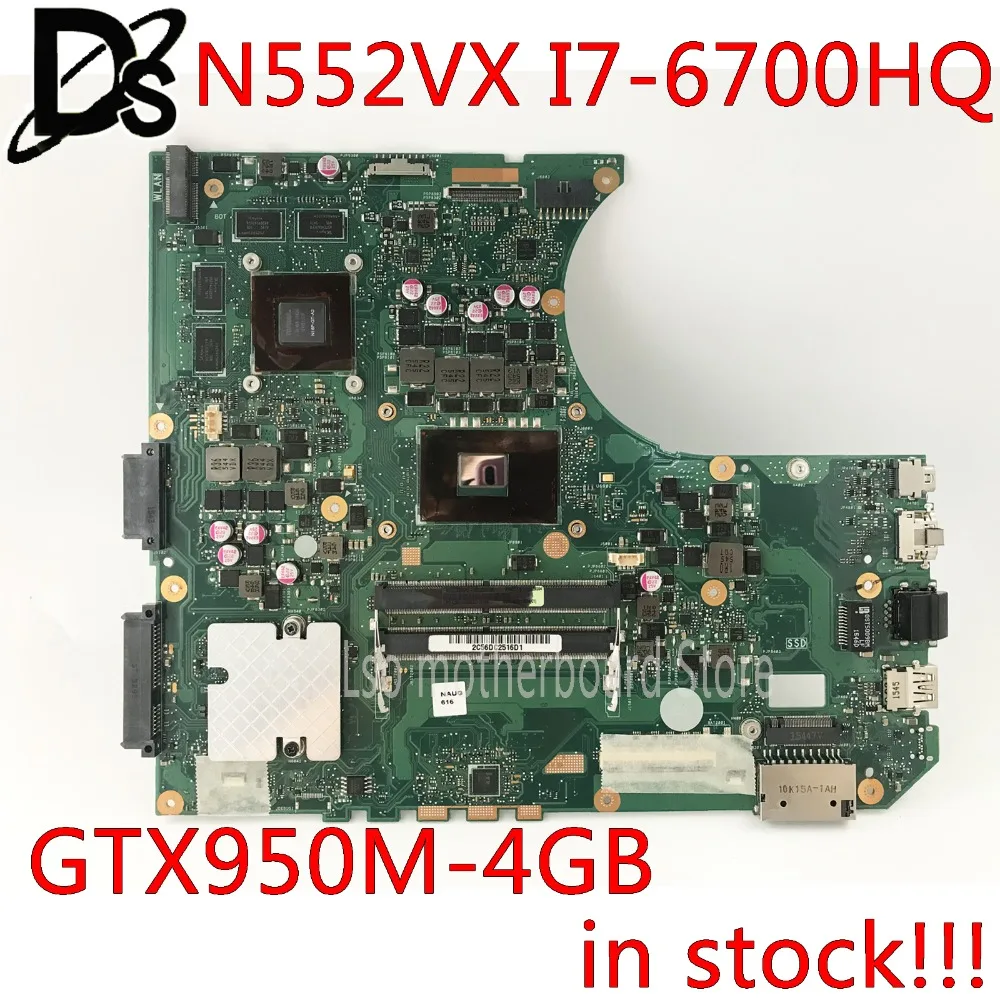  KEFU N552VX for ASUS N552VX6300 N552VW N552 N552V mainboard motherboard For I7-6700hq gtx950 4gb mo