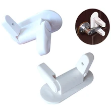 Детская безопасность дверной рычаг блокировки дома дети защита от детей рычаг дверной ручки замок самоклеящийся