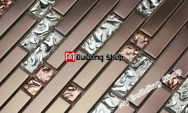 Copper Mosaic Stainless Steel Tiles Backsplash Ssmt060 Chrome Copper Mosaic Stainless Steel Tiles Backsplash Ssmt060 Chrome Gl Metallic On Aliexpress Alibaba