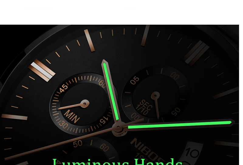 2018 NIBOSI Gold Quartz Watch Top Brand Luxury Men Watches Fashion Man Wristwatches Stainless Steel Relogio Masculino Saatler    (7)