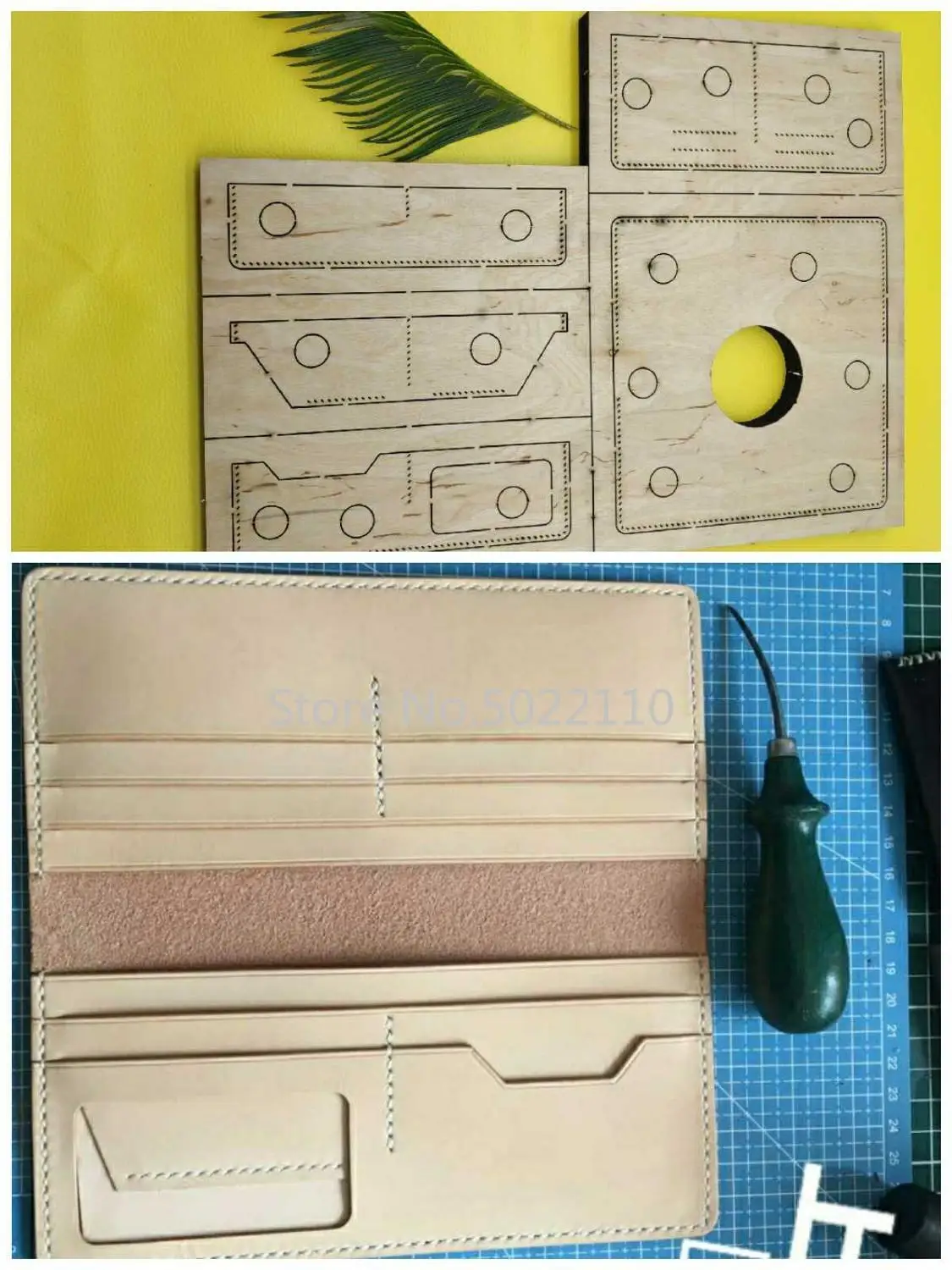 

2019 Japan Steel Blade Rule Die Cut Steel Punch Wallet Cutting Mold Wood Dies for Leather Cutter for Leather Crafts 200x90mm