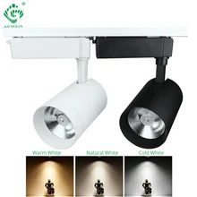 Светодиодный трек Light 20W 30W COB Rail Lamp Spot для магазина одежды Обувной магазин Windows Выставочные залы Выставка Потолочное освещение Spotlight
