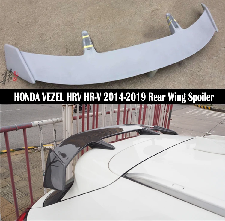 

For HONDA VEZEL HRV HR-V 2014-2019 Rear Wing Spoiler Trunk Boot Wings Spoilers Carbon fiber Or FPR