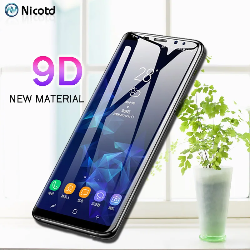 9D Screen Glass For Samsung Galaxy S9 S8 Plus Note8 Tempered Glass Cover For Samsung Note 8 S9Plus S8Plus Screen Protector Film (5)