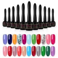 15 мл, 44 цвета, Гель-лак для ногтей, ручка для дизайна, долговечный дизайн ногтей, УФ светодиодный Гель-лак для маникюра, блестящий Гель-лак, инструменты для ногтей