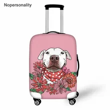 Nopersonality Travel Accessories,Pink Pit Pull Dog Travel Suitcase Protective Cover,Elastic Luggage Password Box Dust Cover Nopersonality Travel Accessories,Pink Pit Pull Dog Travel Suitcase Protective Cover,Elastic Luggage Password Box Dust Cover