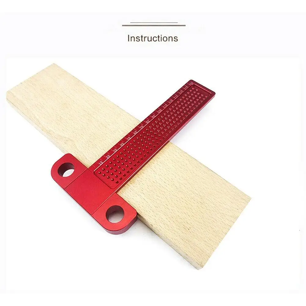 

Adeeing Precision Woodworking T 160mm Carpenter Marking Rule Measuring Tool for Woodworking Speed Square Angle Protractor