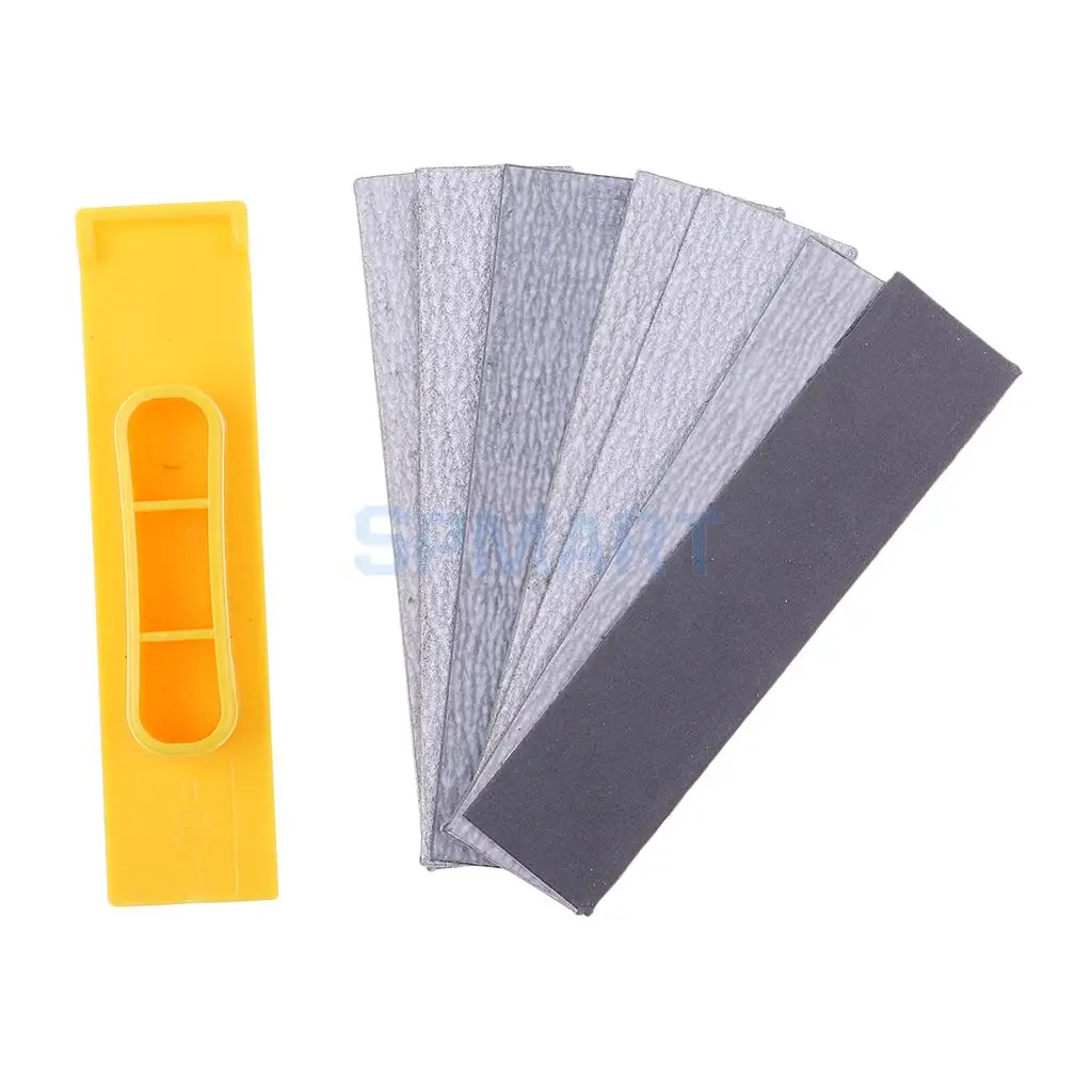 MagiDeal Hobby Model Tools Plastic Polishing Machine Sander w/ 7 Type Sandpapers for Plane Gundam DIY Acc