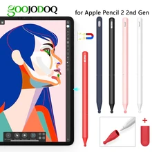 GOOJODOQ 3 в 1 для Apple Pencil 2 Чехол 2-го поколения для Apple Pencil 2 Держатель крышки Премиум Silic для iPad стилус