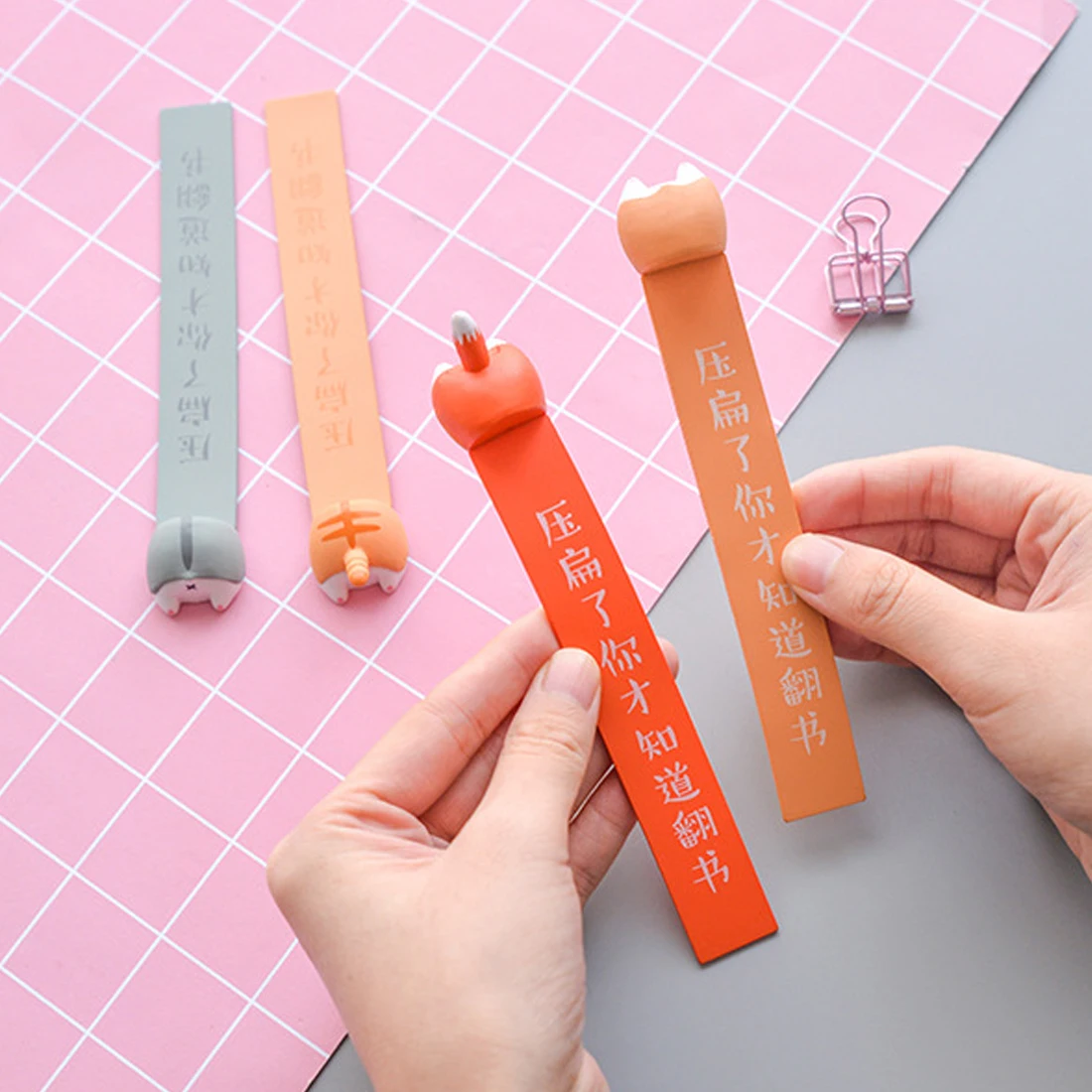 

Adorable Creative Bookmarks Cute Cartoon Simple Student Office Library Personalized Book Folder