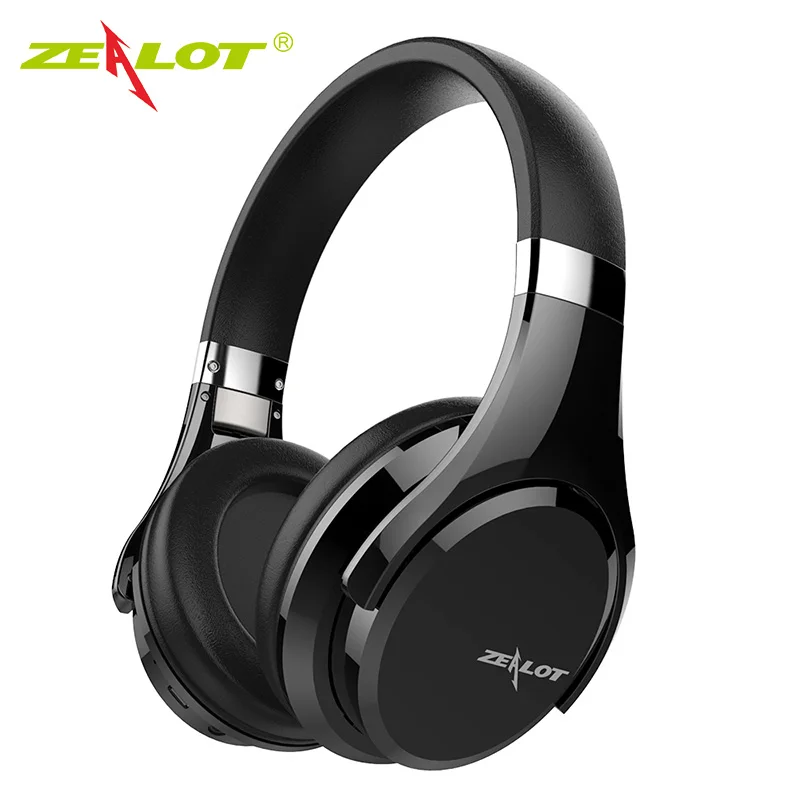 ZEALOT B21 Bluetooth наушники для телефона ПК HIFI сильные басы Наушники Bluetooth беспроводная гарнитура игровые наушники с микрофоном - Цвет: Black