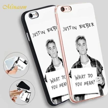 

Minason Do You Mean Justin Bieber Album Soft Silicone Mobile Phone Case for iPhone X 8 7 6 6S Plus 5 SE 5S Cover