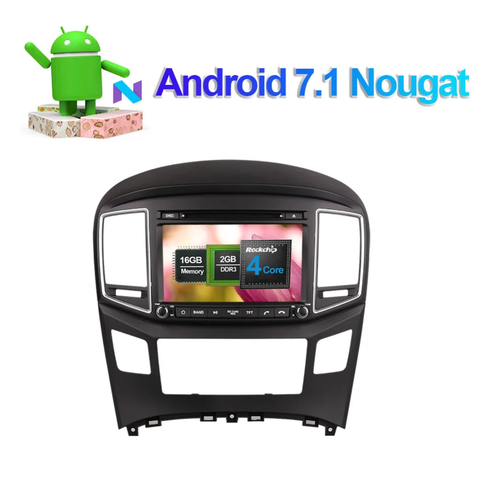 Perfect Android 8.0 Octa Core 4GB RAM Car DVD Multimedia Head Unit For Hyundai H1/Grand Starex 2016- Auto Radio Stereo Bluetooth WIFI 1