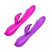 Double Head Vibration Rabbit 7 Frequency Vibration USB Charging Waterproof Mute Clitoris G-Spot Stimulation Vibrator Sex Toys