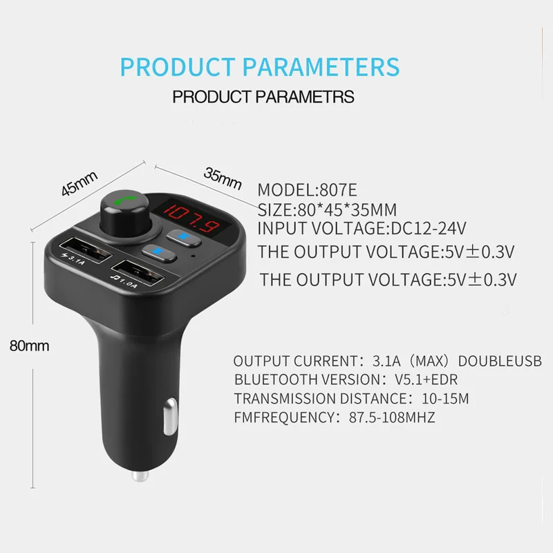 JaJaBor беспроводной fm-передатчик Bluetooth Carkit Hands Free стерео A2DP автомобильный музыкальный MP3 плеер Поддержка TF карты U диск воспроизведения