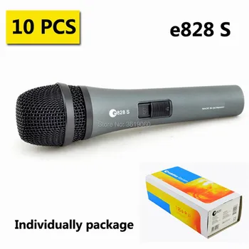 

Free shipping, 10 pcs sale e800 ,e828S wired dynamic cardioid professional vocal microphone,e800 sennheisertype microphone