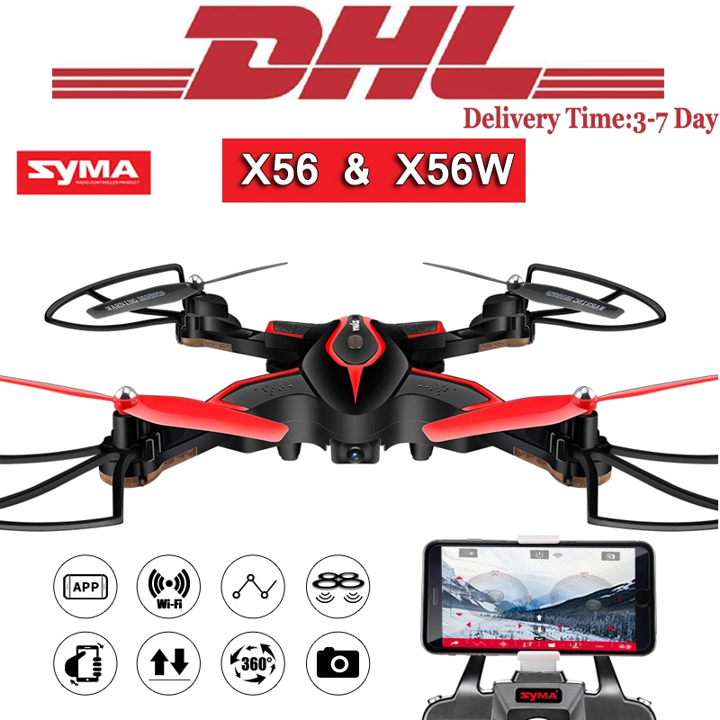 2017 New Syma X56W X56 2.4G Foldable Mini RC Drone With Camera WIFI FPV