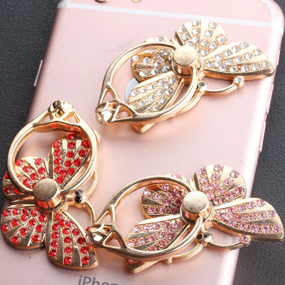 Universal Butterfly Finger Bracket Buckle Phone Holder Mount For iphone 6S for samsung all phone 10 pcs/lot wholesales |