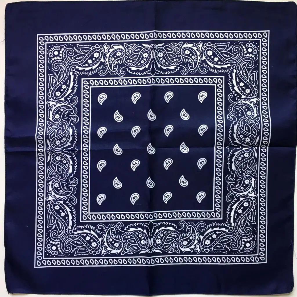 Polyester paisley Square Punk Hip Hop Bandana Neckerchief Headwear/Hair Band Scarf Neck Wrist Wrap Band Headtie for Men best scarves for men Scarves