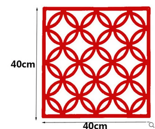 8 шт перегородкой Biombo номер перегородки Стены Перегородки разделов комнаты ПВХ наклейки на стену с резным узором дома Экран складной Экран - Цвет: Red