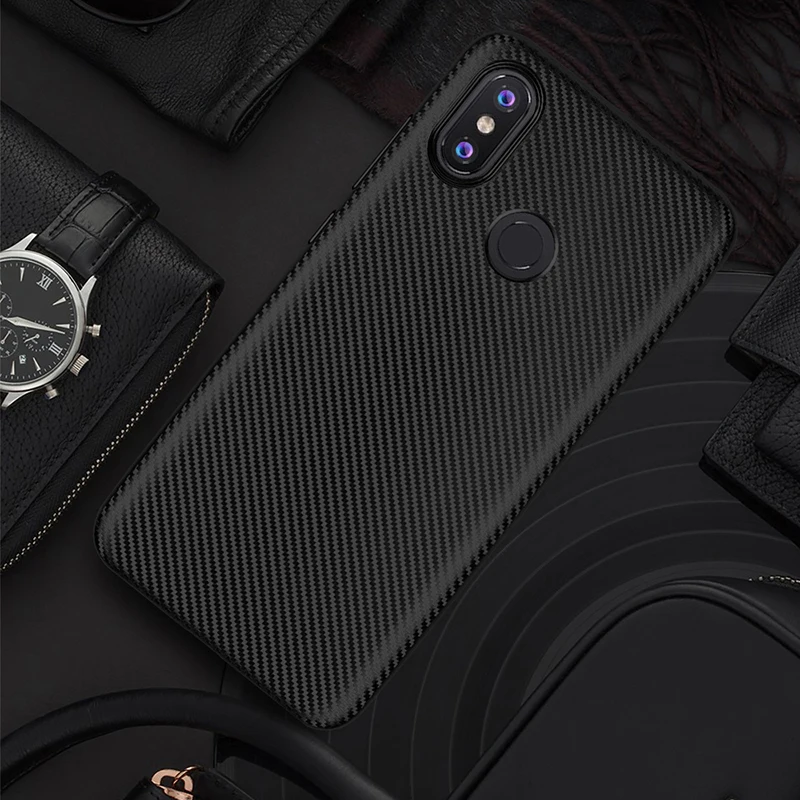carbon fiber silicone case xiaomi mi 8 (2)