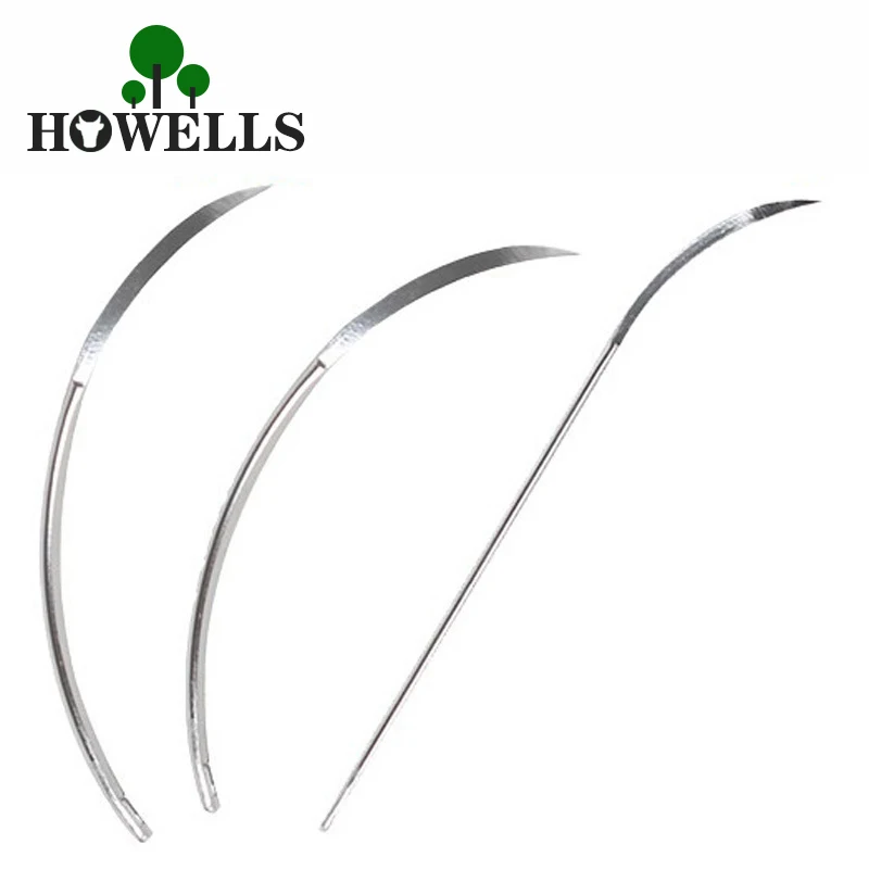 

howells 10 pcs Suture Needle Semicircle Poultry Medical Veterinary Cattle Sheep