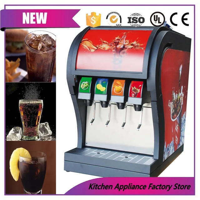 4 pump coke beverage dispenser powder dispensing machine coke post mix
