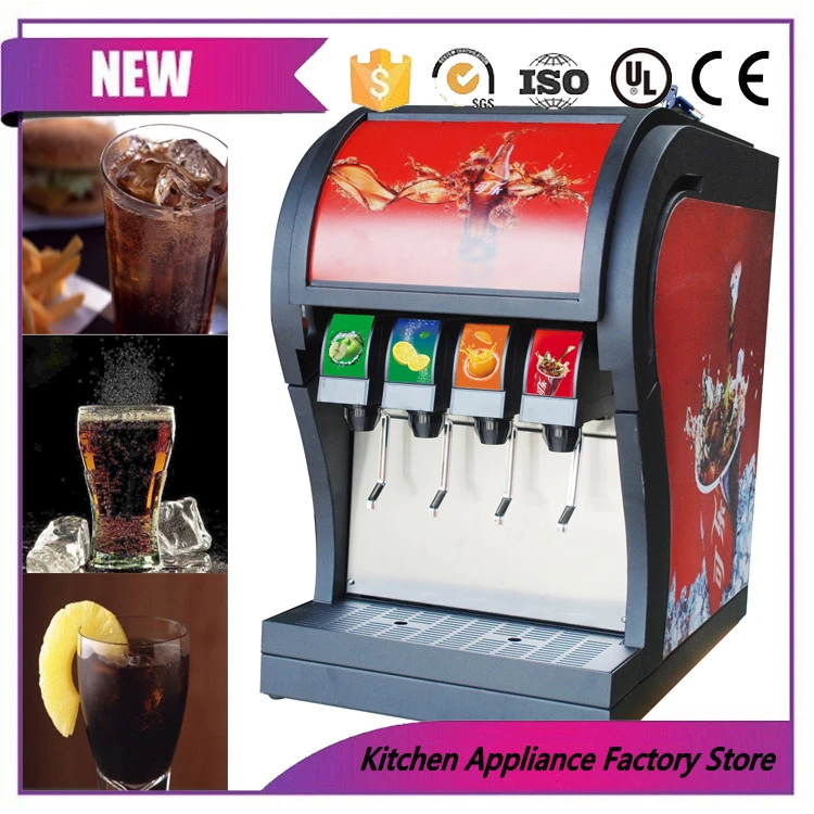 4ポンプコークス飲料ディスペンサー粉末出金機ポストミックスソーダ噴水メーカー販売のためdispenser machinedispenser