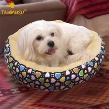 Taonmeisu собака кровать потепления собака дом мягкая Материал домашних животных гнездо круглый Цветной зима warmdog гнездо питомник 3 Размеры