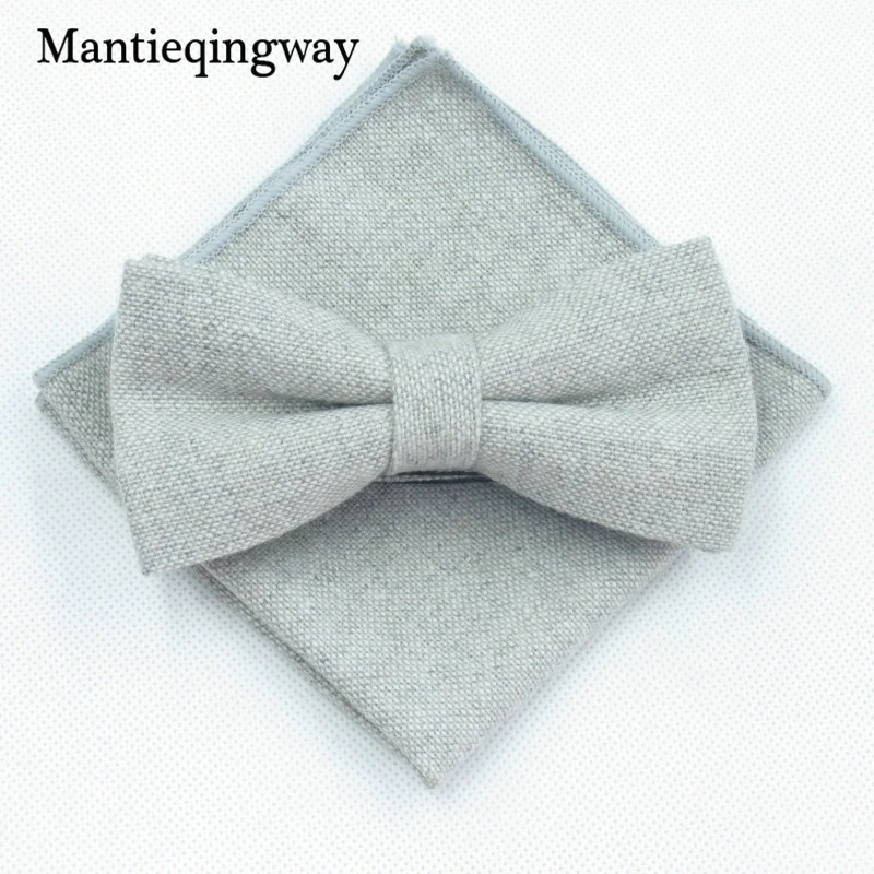 Mantieqingway Имитация шерсти бабочка Карманный платок комплекты носовых платков для мужчин полиэстер Тощий мужской галстук-бабочка карманный набор полотенец