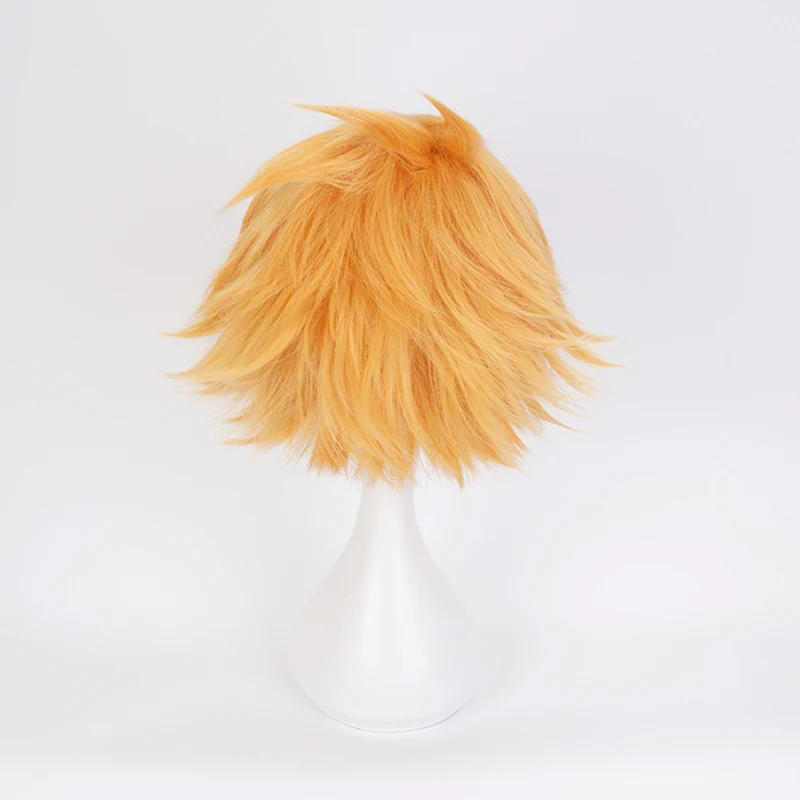 Короткий парик My Hero Academia Kaminari Denki Золотой косплей костюм Boku no термостойкие