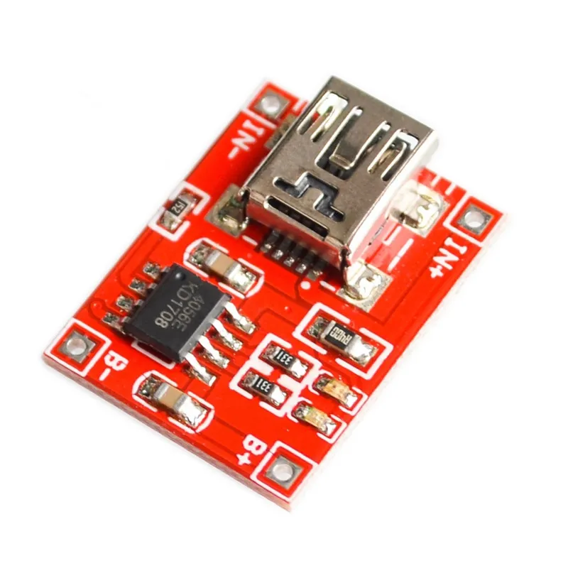 NEW 10pcs/lot Red board TP4056 lithium battery charging module charger 780MA MINIUSB port