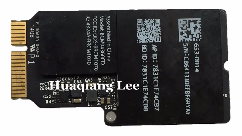 

for Apple bluetooth Wireless wifi card Broadcom BCM94360CD 802.11ac mini PCI-E WiFi WLAN Bluetooth 4.0 Card