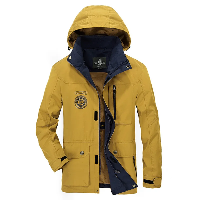 Chaqueta con CAPUCHA desmontable al aire libre Капа де Deportes Y delgada непроницаемой Abrigo Повседневное Para