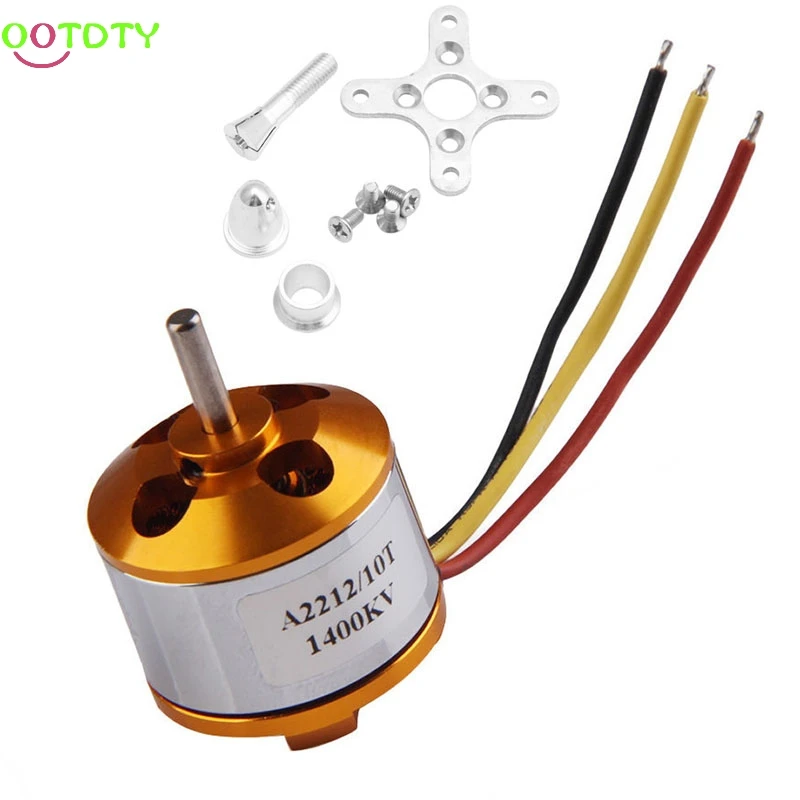 A2212 1400kv Outrunner Brushless Motor Mount 10T Airplane Aircraft Quadcopter Helicopter Drone