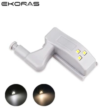 EKORAS светодиодная подсветка под шкаф, Универсальный светильник для гардероба, сенсорный светодиодный внутренний шарнирная лампа Armario для кухонного шкафа