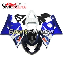 Carenagens Para Suzuki GSXR600 750 K4 Ano 04 05 2004 2005 Moto Carenagem Kit ABS Motocicletas Carenagens Carroçaria Azul Preto W