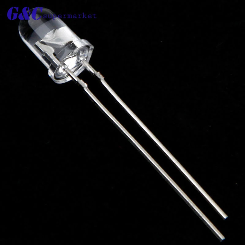 20PCS 850nm F5 20/50/100 шт F3/F5 3 мм 5 мм 850nm 940nm Универсальный светодиодный инфракрасный излучатель приемник диод - Цвет: 20PCS 850nm F5