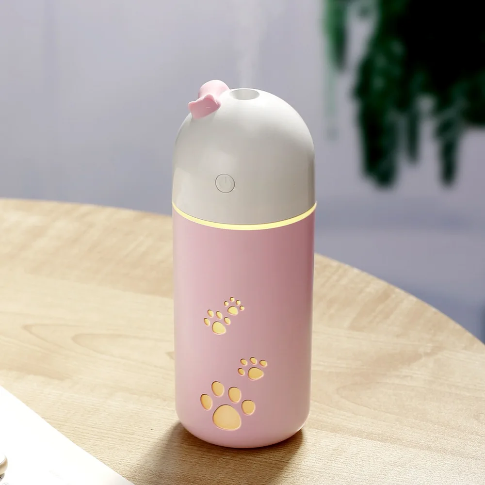 

220ML Portable Mini Cool Mist Diffuser Color Cup USB Air Freshener Aroma Lamp Electric Humidifier for Home Office or Car
