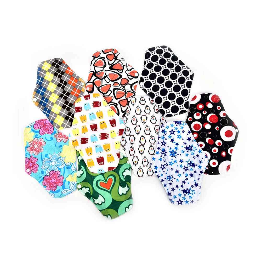 NEW 1pcs Napkin Waterproof Panty Liners Bamboo Cotton Washable Reusable Menstrual Cloth Sanitary Pads Women Hygiene