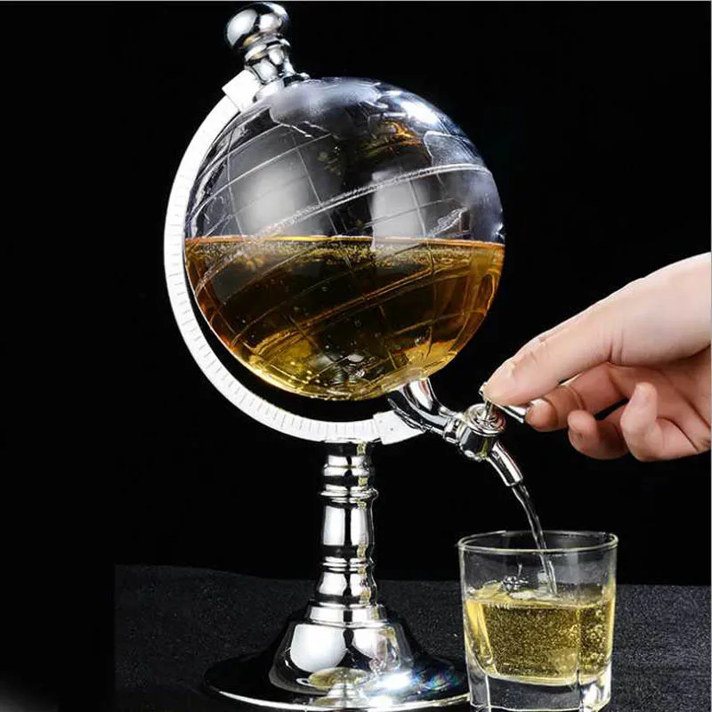 

mini globe water dispenser Bar decoration Creative personality beer Liquid drinking machine home decor Wine Pourers Bar Tools