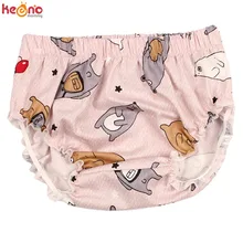 Летние хлопковые блумеры с принтом медведя для маленьких мальчиков и девочек; милые штаны для новорожденных; детская одежда