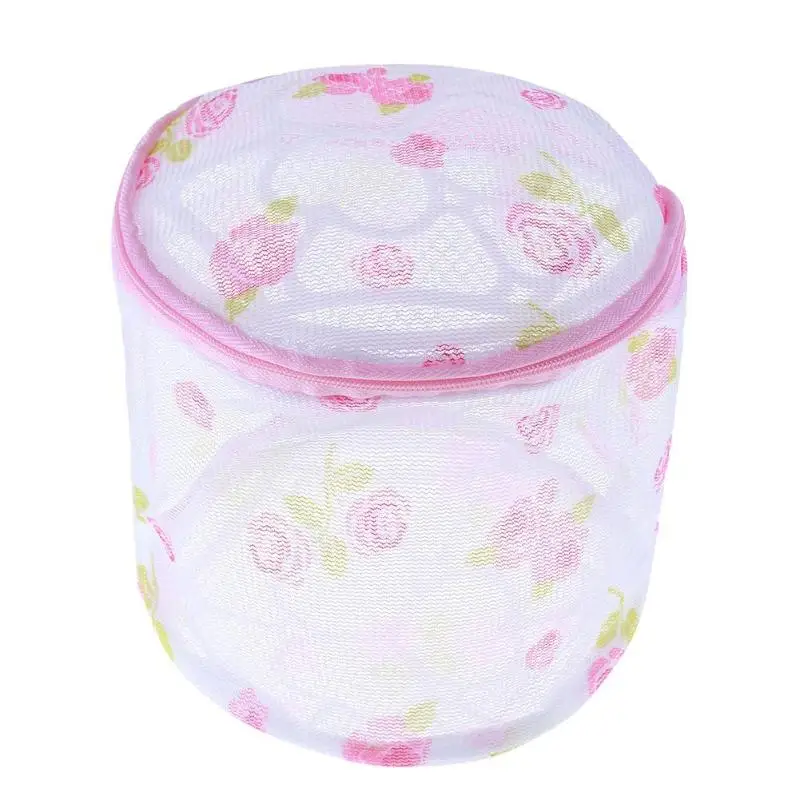 1Pcs Zippered Mesh Laundry Washing Bag Foldable Lingerie Bra Socks Underwear Washing Machine Clothes Protection Net Bags Storage