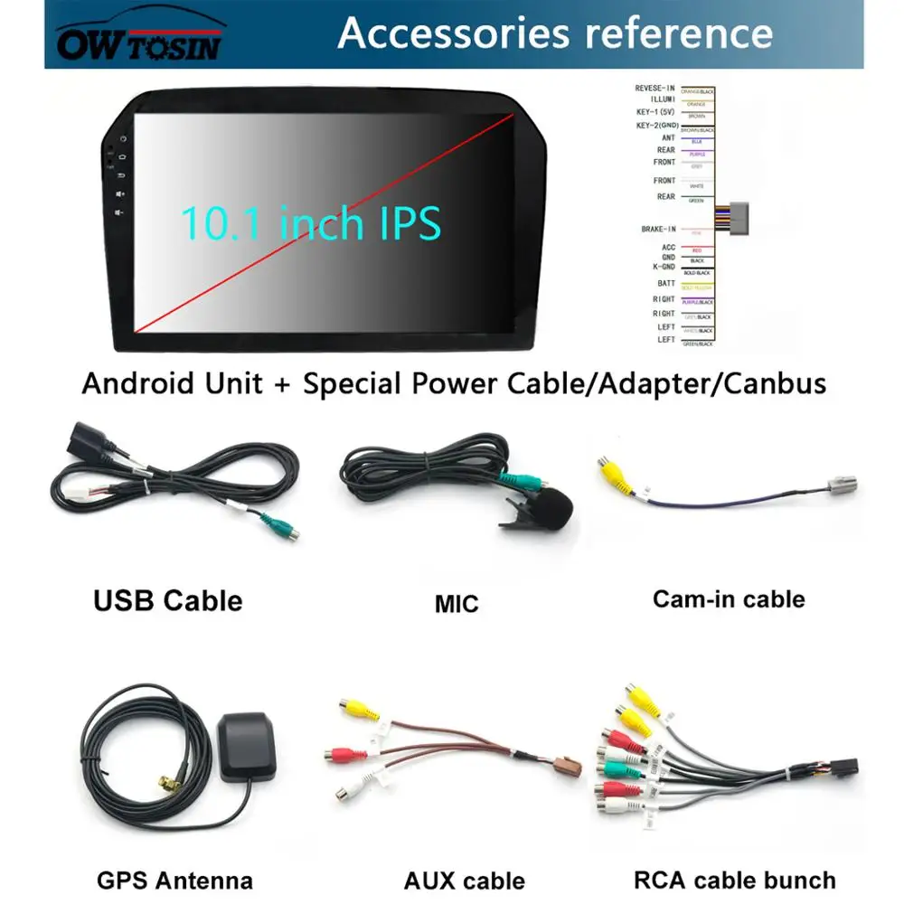 Clearance 10.1"IPS 8Core Android 9.0 4G RAM+64G ROM Car Radio GPS Player For Volkswagen VW Jetta 2012 2013 2014 2015 2016 2017 DSP CarPlay 4
